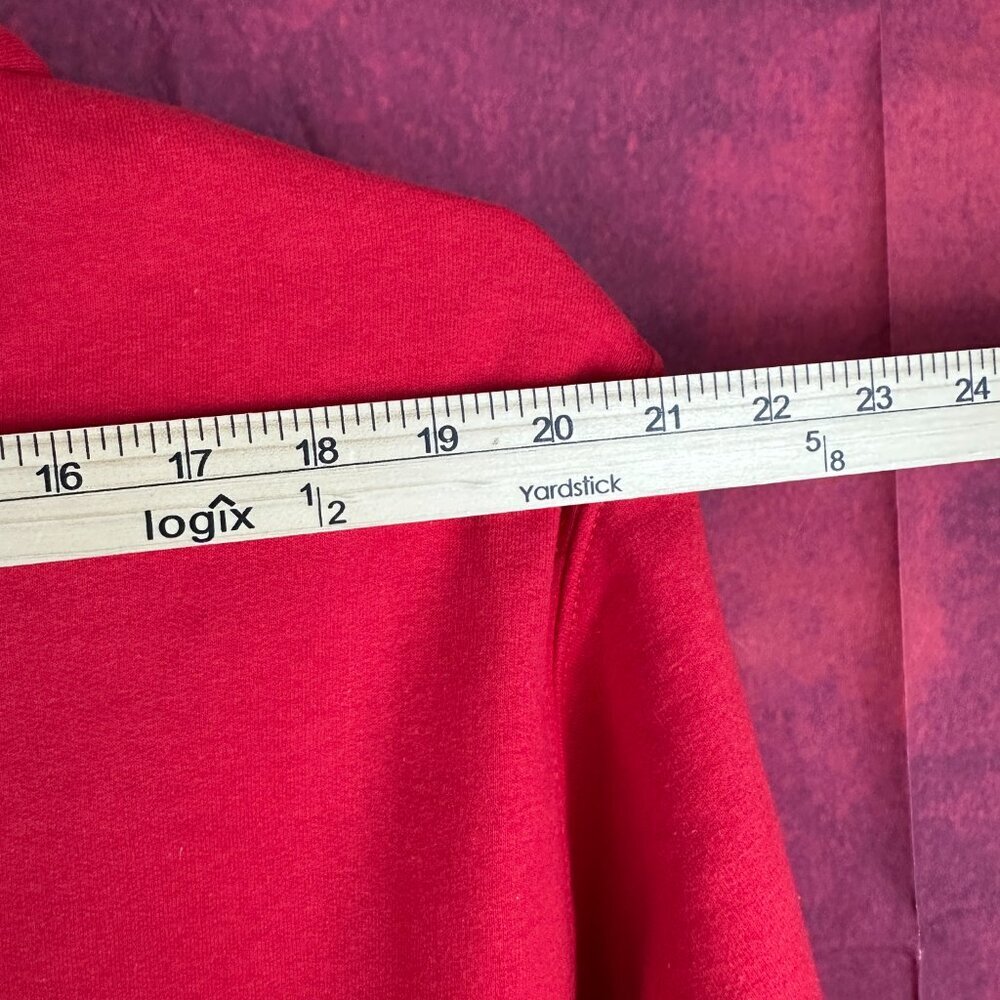 KANSAS CITY CHEFS MEN'S HOODED PULLOVER RED SWEATSHIRT , SIZE M MEDIUM - Picture 5 of 8